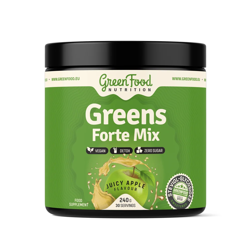 GreenFood Nutrition Greens Forte Mix juicy apple