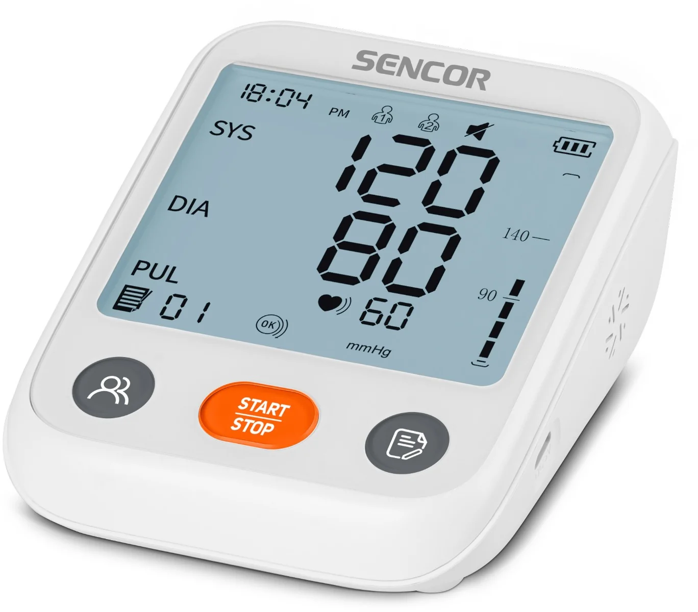 SENCOR SBP 1150WH digitálny tlakomer PP 1×1 ks, tlakomer