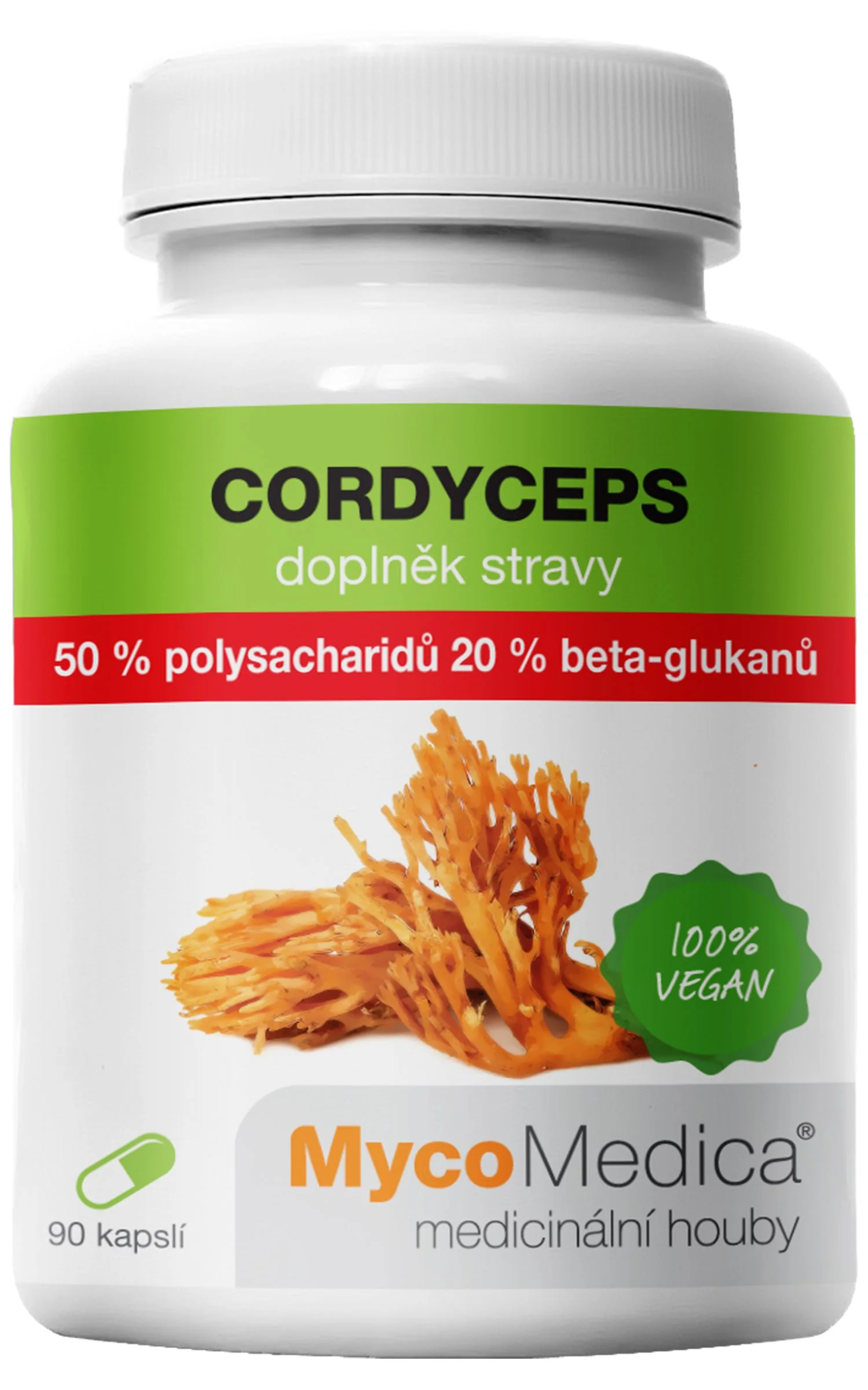 Mycomedica Cordyceps 50% Vegan 500mg 90cps