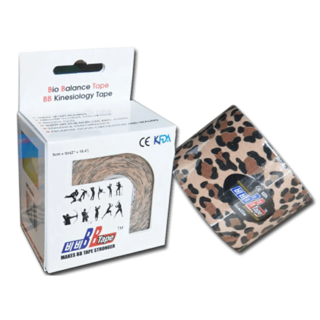 BB tape LEOPARD 5cm x 5m hnedý