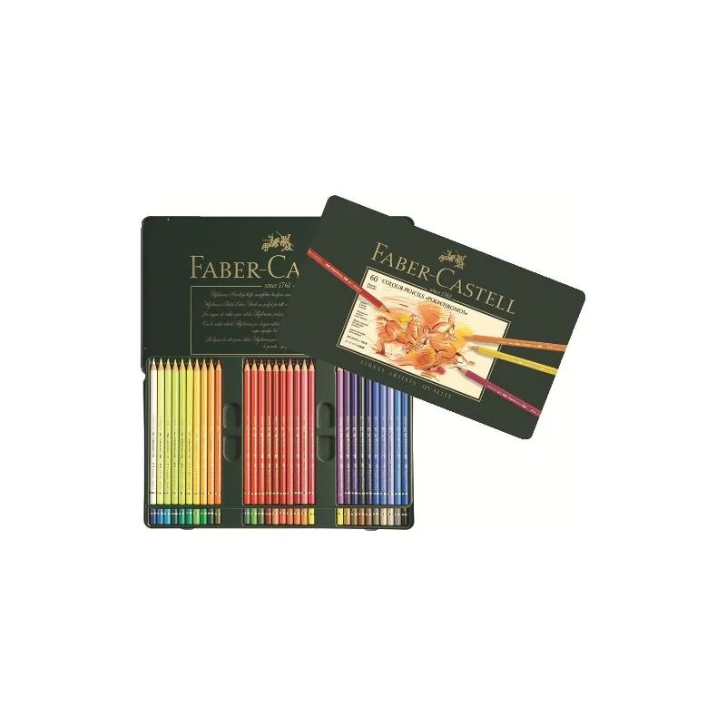 FABER CASTELL - Pastelky Polychromos set 60 ks - plech