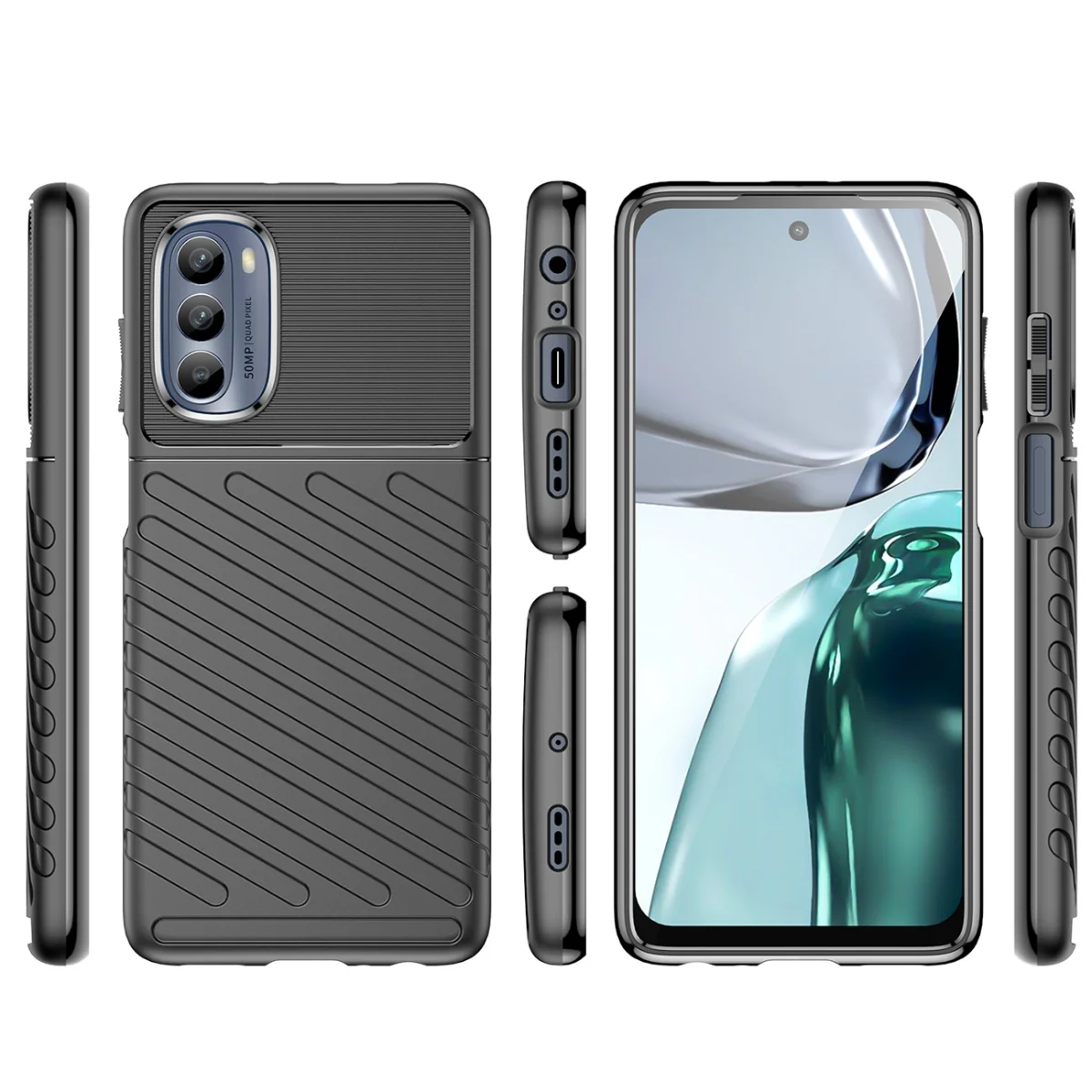 MG Thunder kryt na Motorola Moto G62 5G čierny