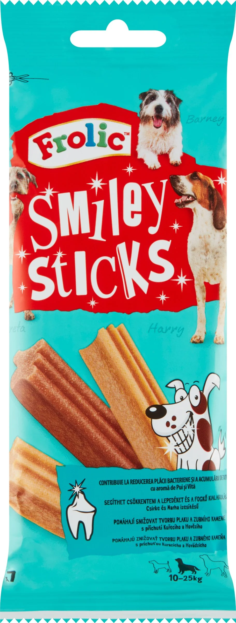 Frolic Smiley Sticks Medium Tyč. Hovädzie/Hyd. 175g 1×75 g