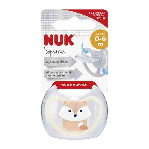 NUK Cumlík Space 0-6m BOX 1×1 ks, cumlík