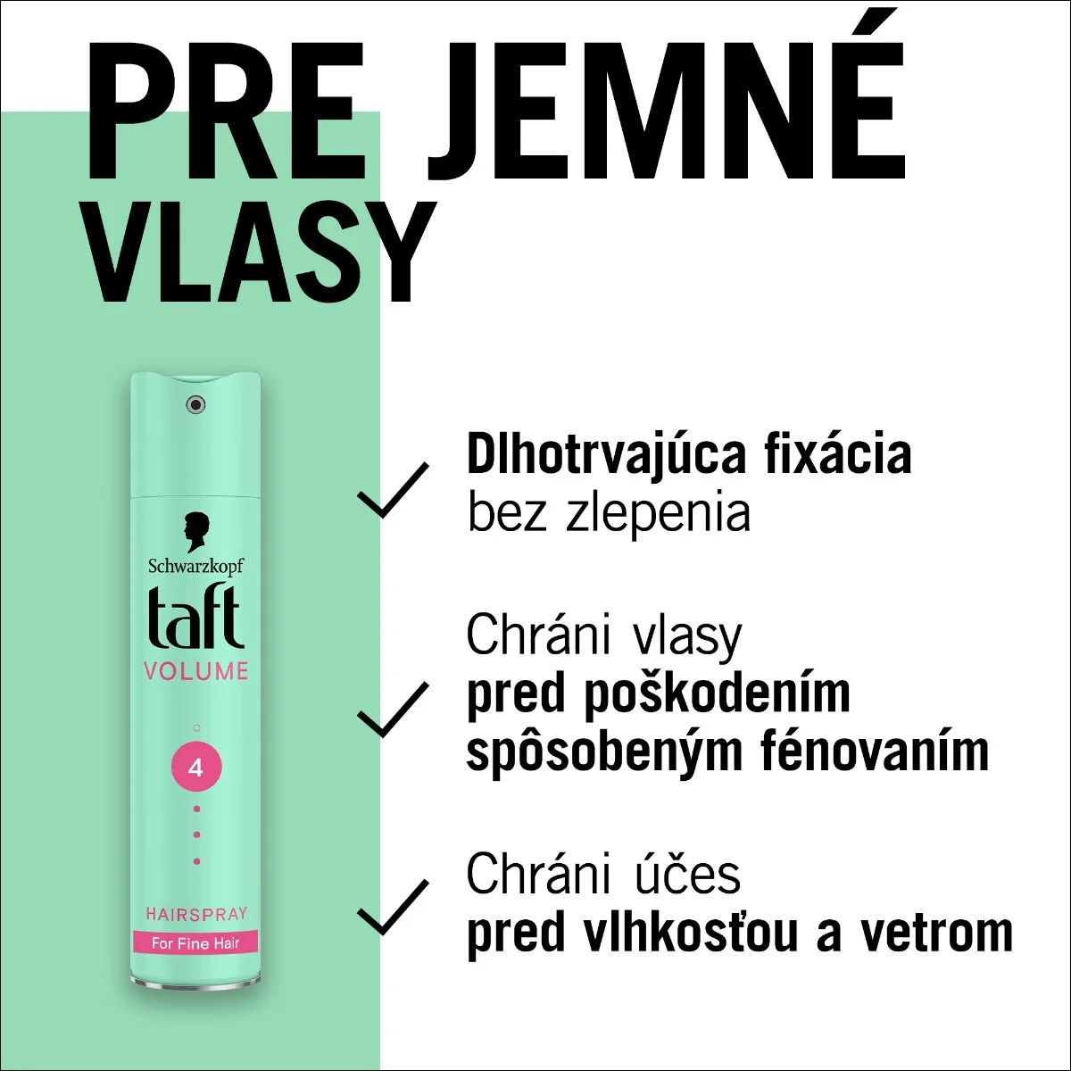 Schwarzkopf Taft Volume lak na vlasy UST 1×250 ml, lak na vlasy