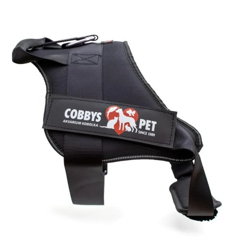 COBBYS PET Postroj K9 XL 70-90cm čierny 