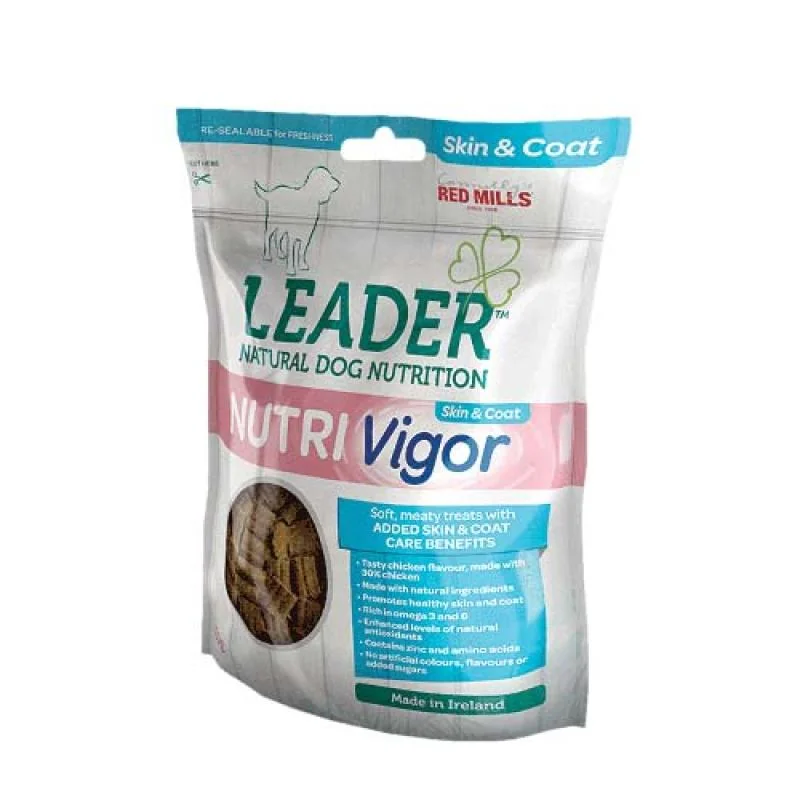 LEADER Nutri-Vigor Skin Care - Chicken 130g pochúťka pre psov s kuracím mäsom pre zdravú srsť