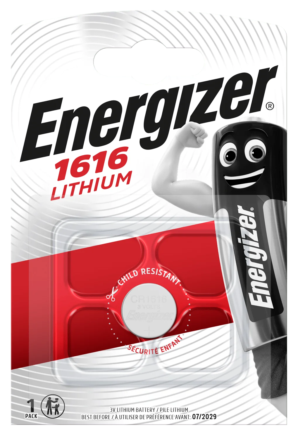 Energizer CR1616 1ks lítiová gombíková batéria EN-E300163700