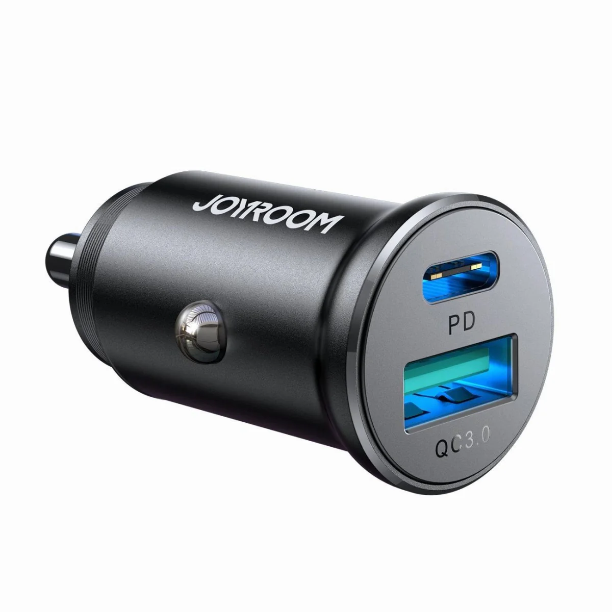 Joyroom JR-CCN05 autonabíjačka USB / USB-C 30W, čierna 