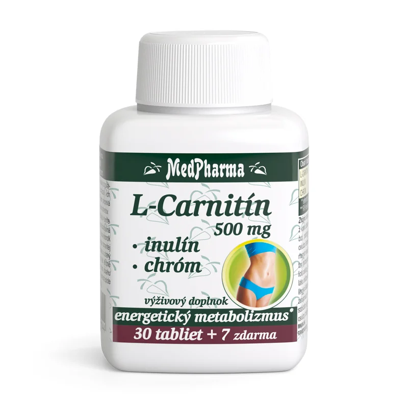 MedPharma L-CARNITÍN 500 MG + INULÍN + CHRÓM