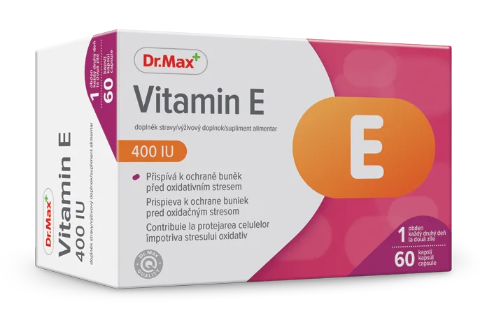 Dr. Max Vitamin E 400 I.U. 1×60 cps, výživový doplnok