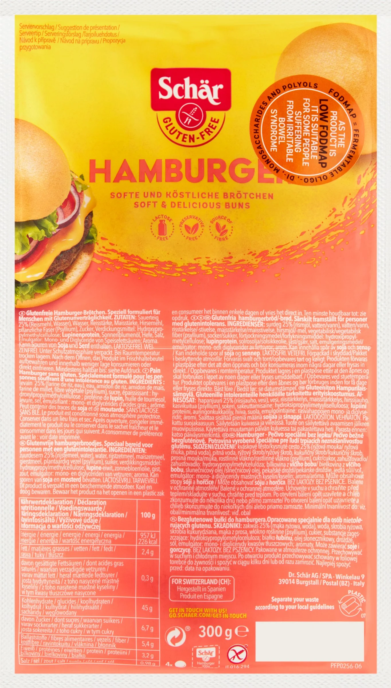 Schär ŽEMLE HAMBURGER