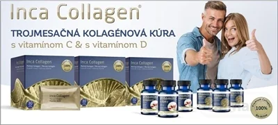 Inca Collagen Trojmesačná kolagénová kúra+vit.C&D 1×1 set, výživový doplnok