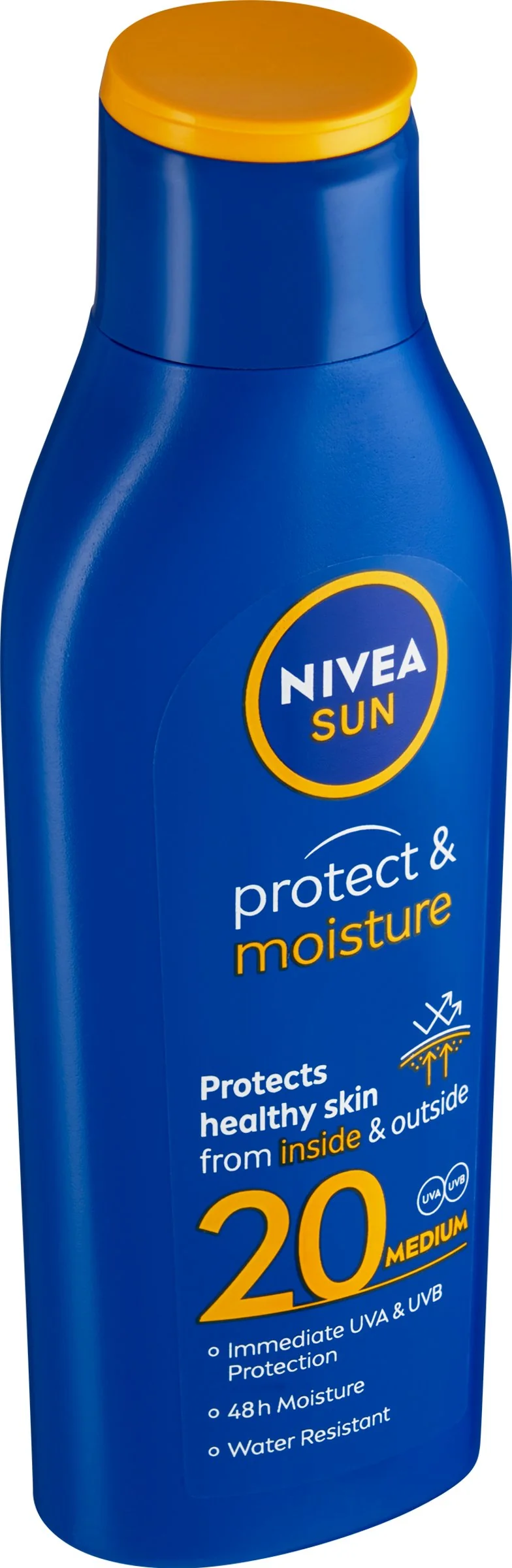 Nivea Sun Hydratačné mlieko na opaľovanie OF20 1×200 ml, hydratačné mlieko na opaľovanie