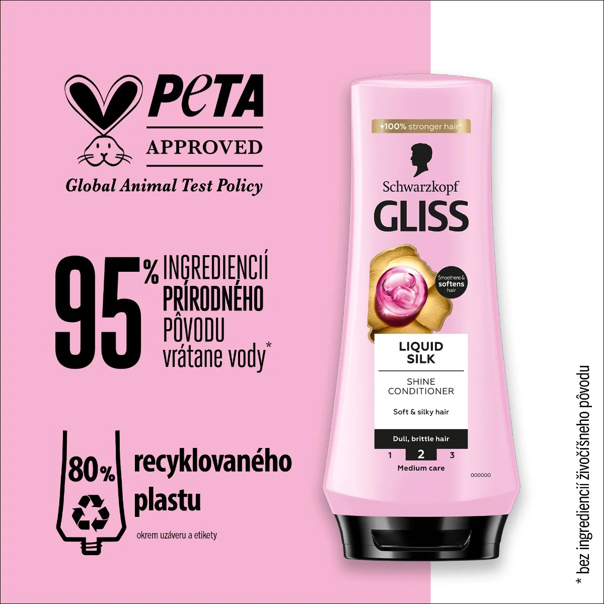 Schwarzkopf Gliss kondicionér Liquid Silk 1×200 ml, kondicionér