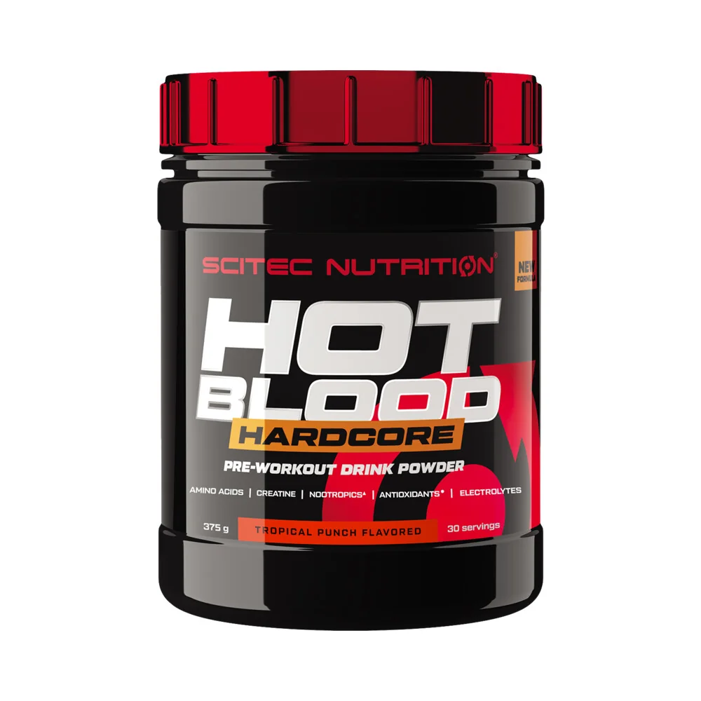 Scitec Nutrition Hot Blood Hardcore 375 g červené ovocie