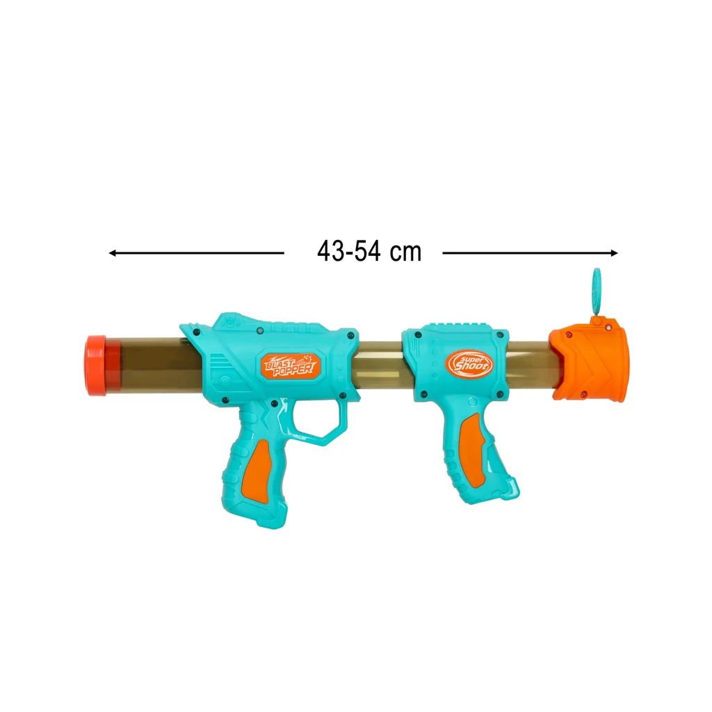 MG Air Popper Nerf 2in1 guľová pištol s nábojmi, modrá 