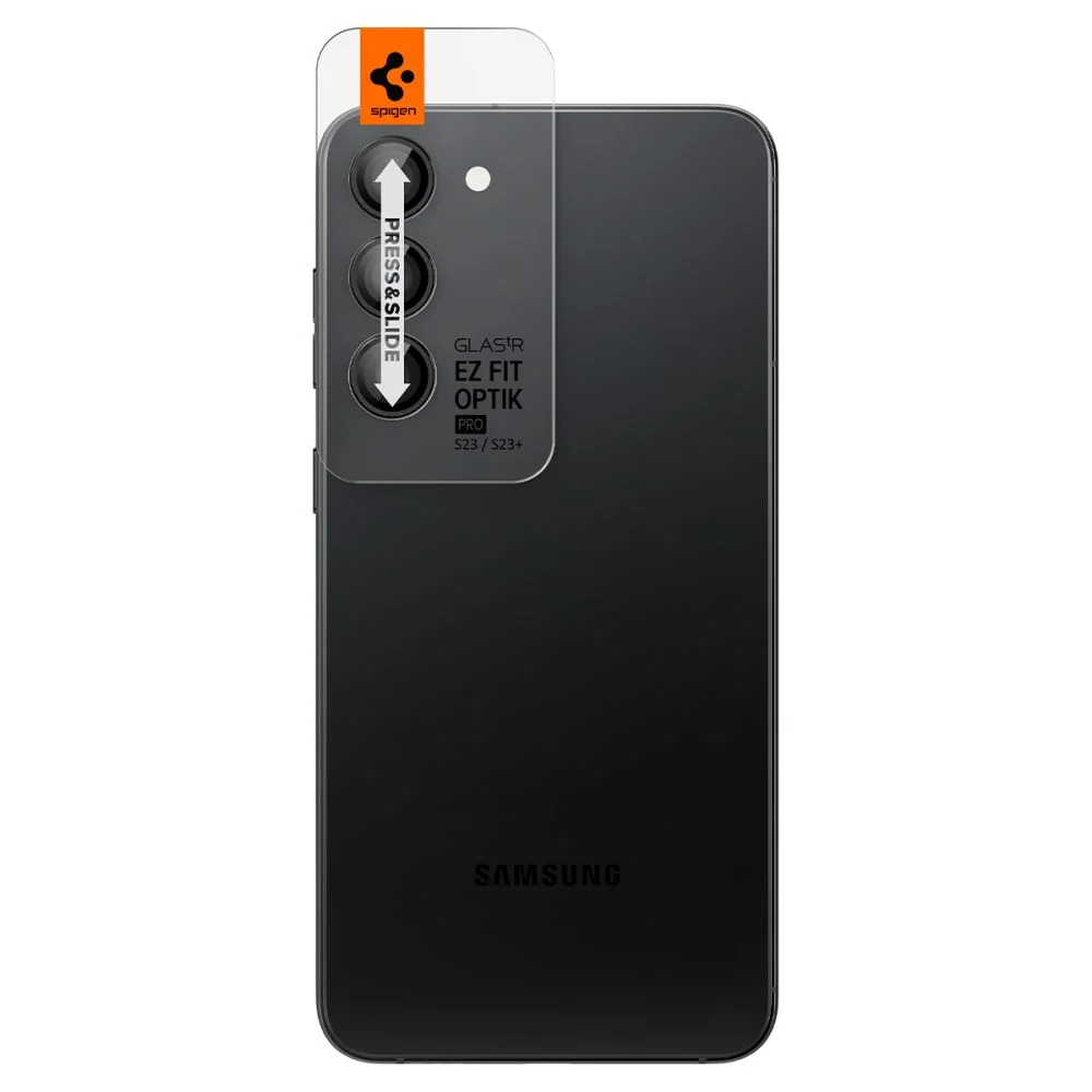 Spigen Ez Fit Optik 2x sklo na kameru Samsung Galaxy S23 / S23 Plus, č ierne