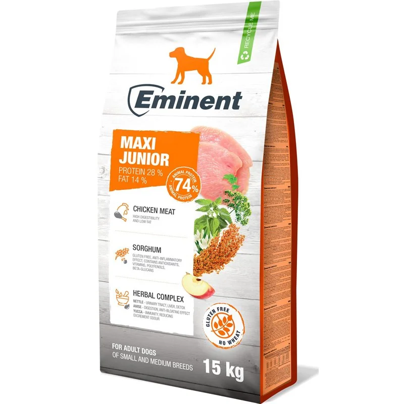 Prémiové krmivo Eminent Maxi Junior 15 kg 