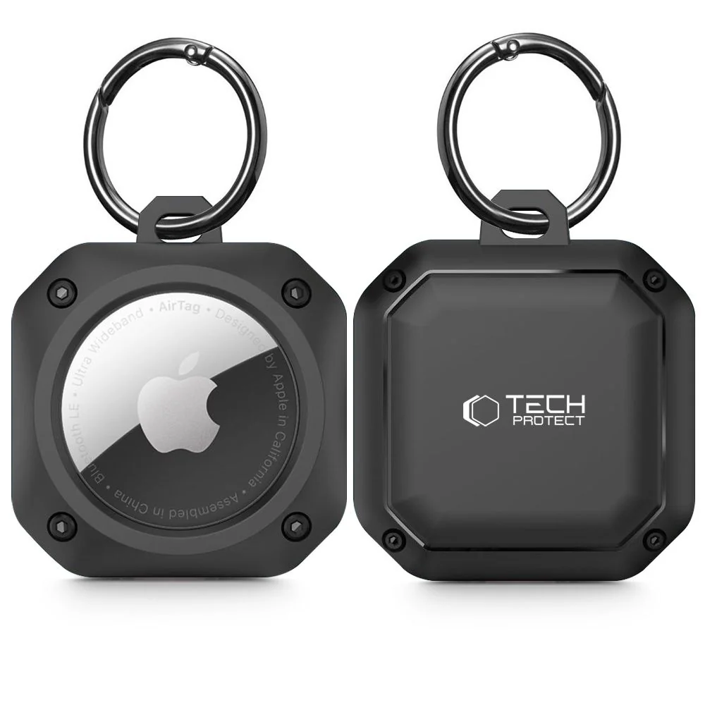 Tech-Protect Rough Pro kryt na Apple AirTag, čierny 