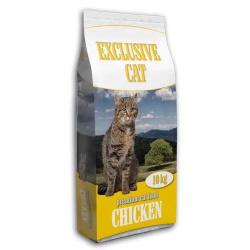 DELIKAN EXCLUSIVE CAT Chicken 10kg Krmivo pre vonkajšie a vnútorné mačky s kuracím mäsom