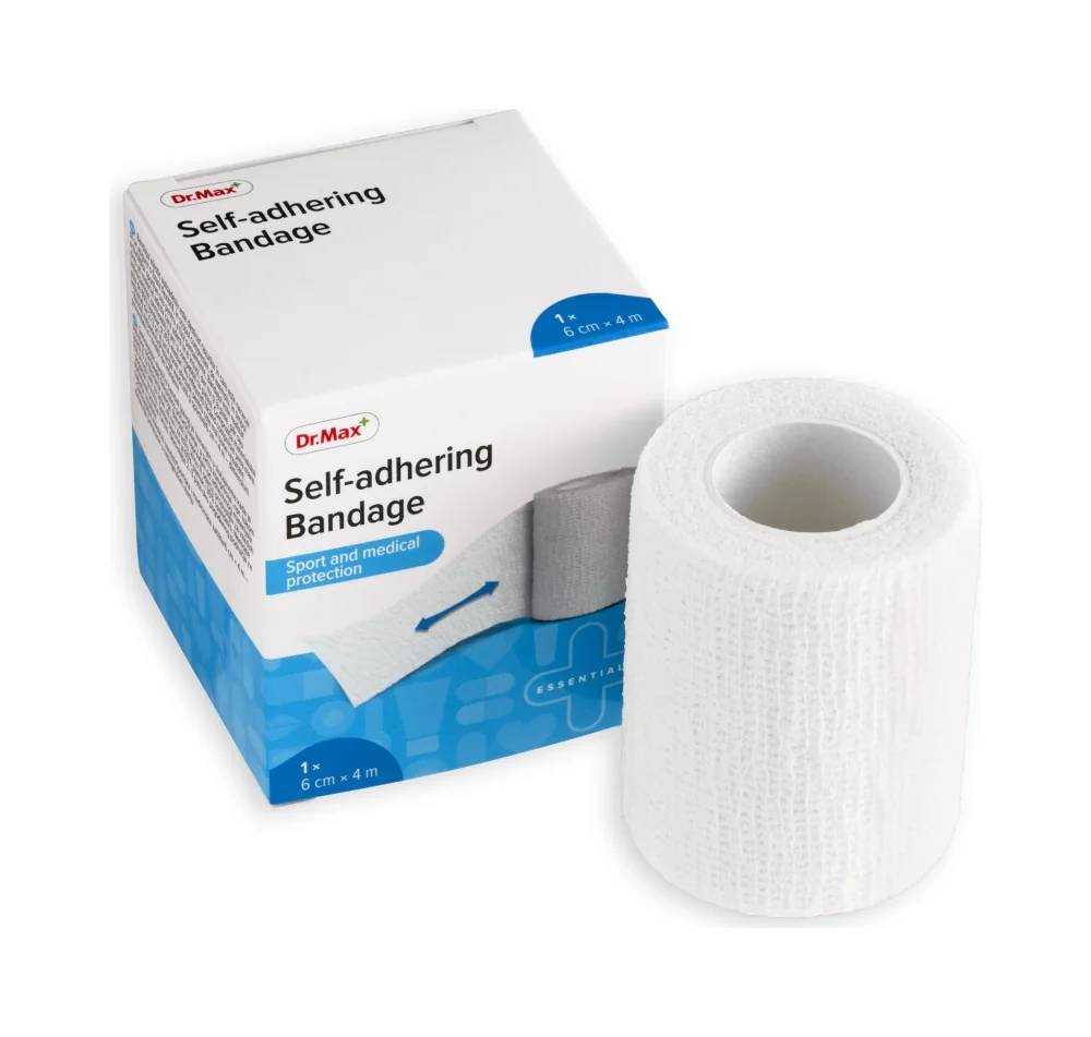 Dr. Max SELF-ADHERING BANDAGE 6CMX4M 1×1 ks, elastické samolepiace ovínadlo