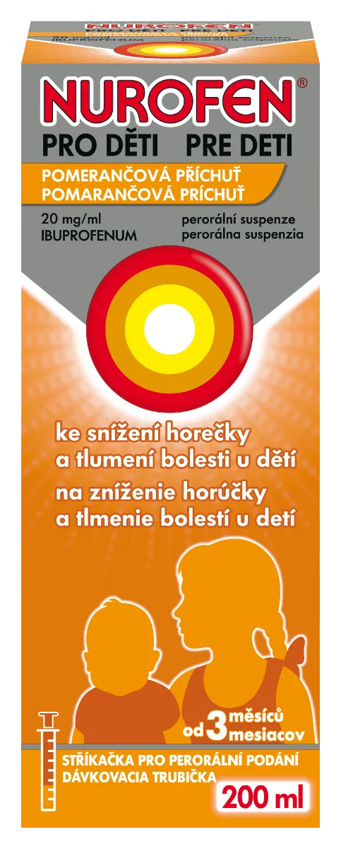 NUROFEN pre deti Pomaranč