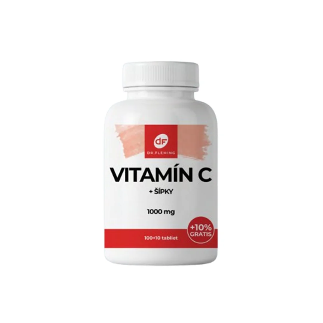 DR. FLEMING Vitamin C 1000mg + šípky +10% gratis 110ks