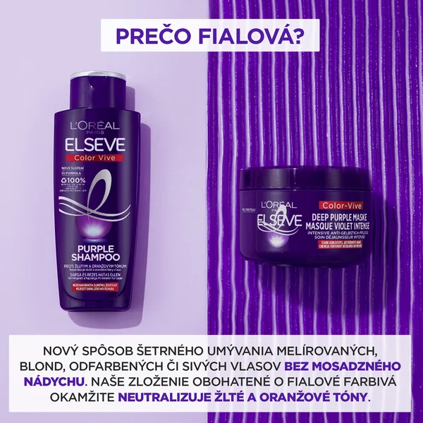 L'Oréal Paris Elseve Color Vive purple maska 1×250 ml, maska na vlasy