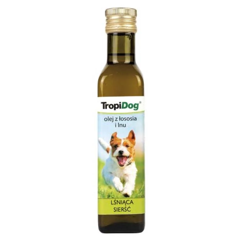 TropiDog Lososový a ľanový olej pre psov 250ml