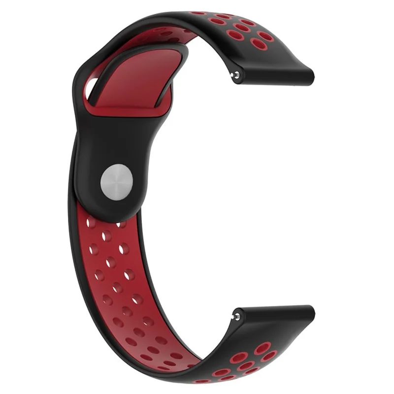 BStrap Silicone Sport remienok na Xiaomi Amazfit GTR 42mm black/red