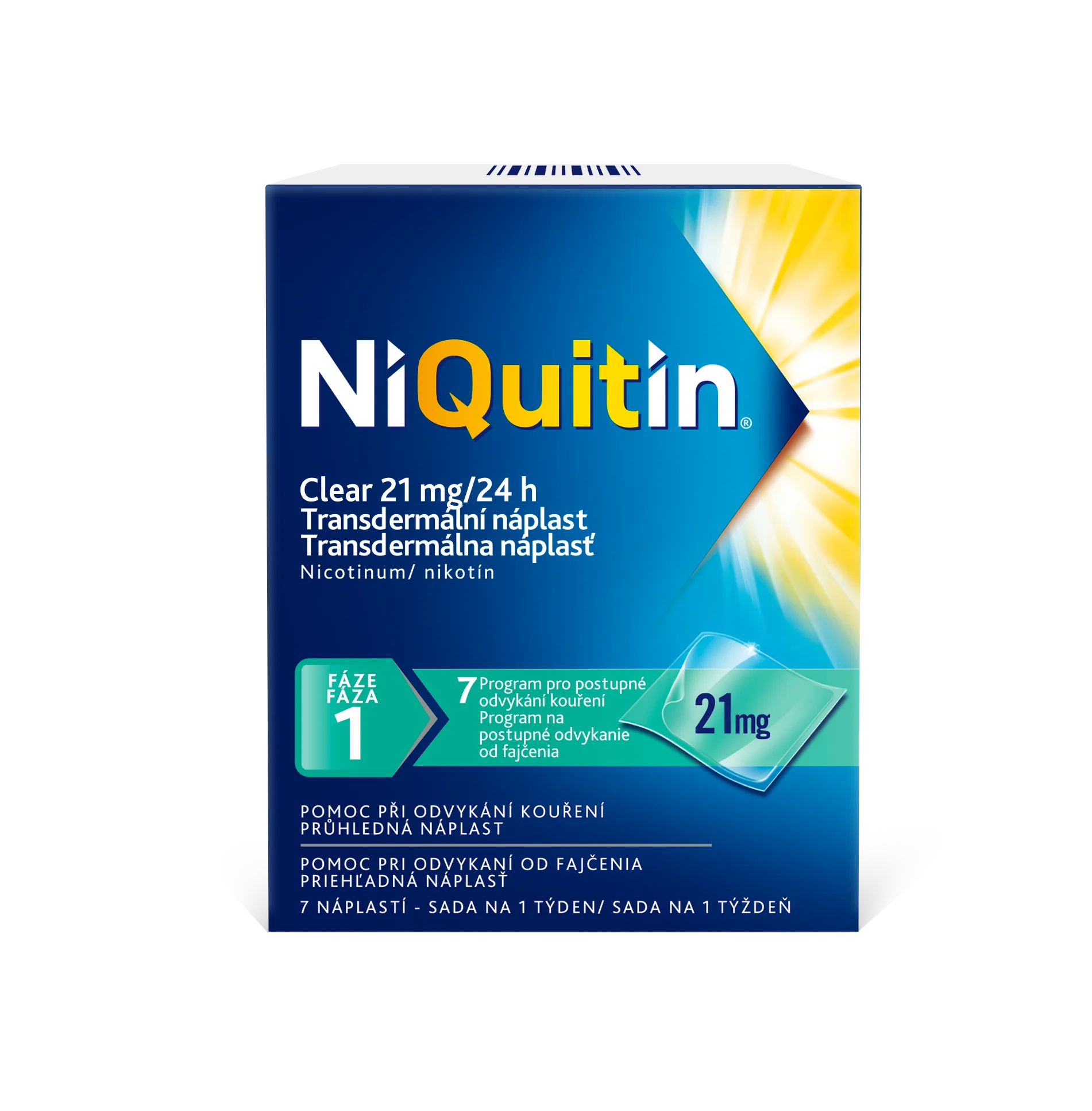 NIQUITIN Clear patch 21 mg