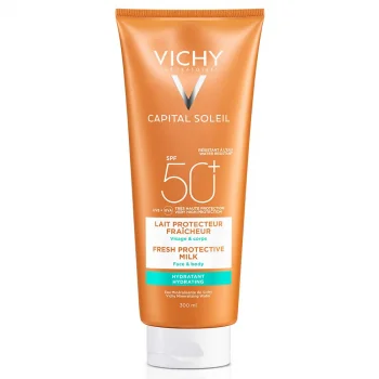 VICHY Capital Soleil Hydratačné ochranné mlieko na opaľovanie s veľmi vysokou ochranou SPF 50+