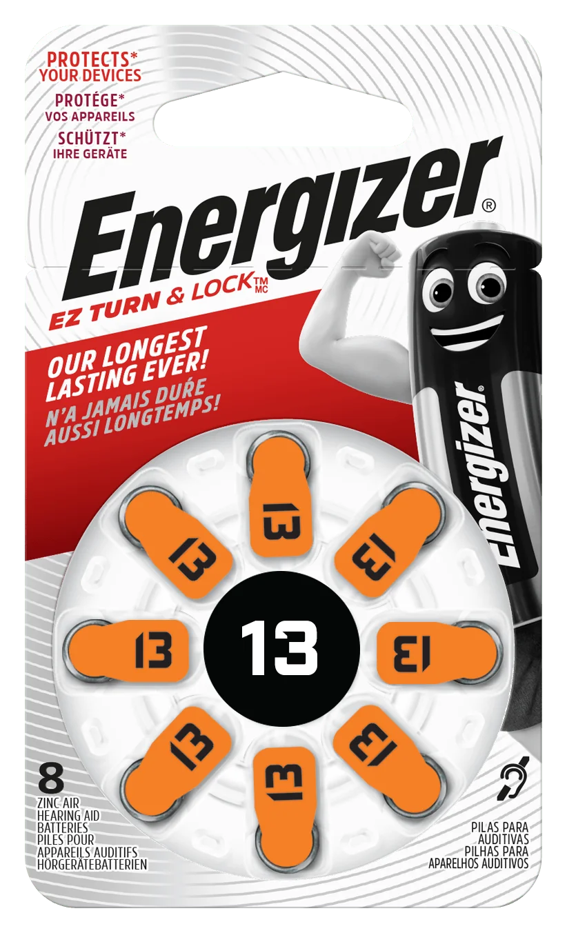 Energizer 13 SP-8 gombíkové batérie pre audioprotetiku 8ks 1,4V EN-634922