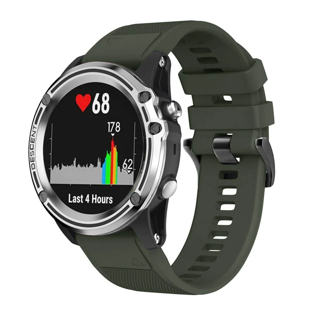 BStrap Silicone Acton remienok na Garmin Fenix 5s / 5s Plus, army green