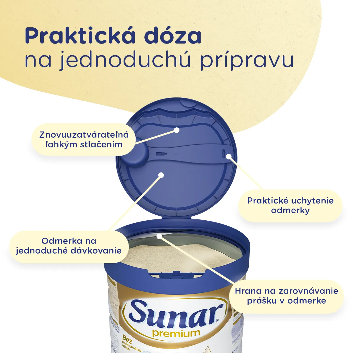 Sunar Premium 3 1×700 g, dojčenské mlieko, od 12. mesiaca