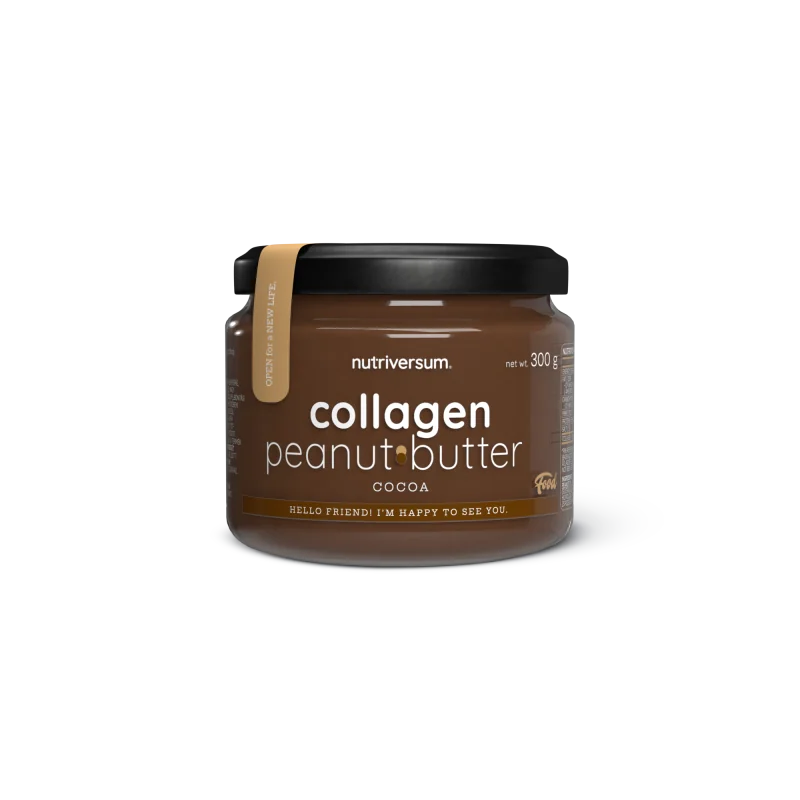 Nutriversum - FOOD - COLLAGEN PEANUT BUTTER (arašidové maslo s kolagénom) 300g Príchuť škorica