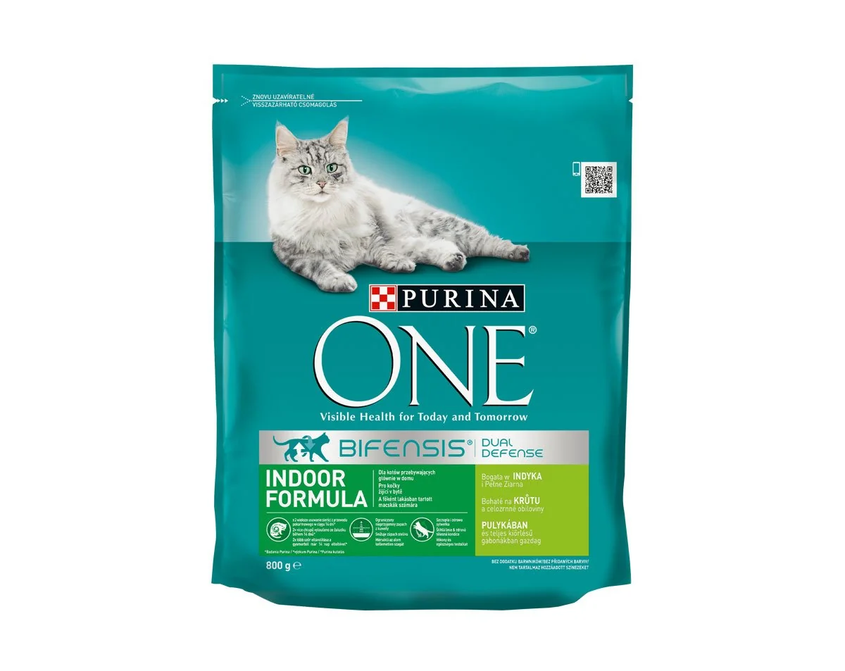 Purina ONE 800g Indoor s morčacím a celozrnnými obilninami