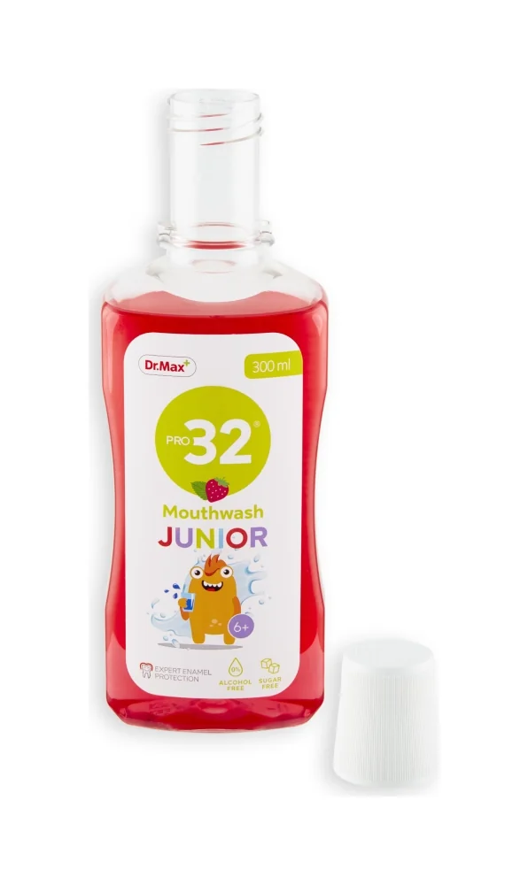 Dr. Max PRO32 Ústna voda JUNIOR 6+ 1×300 ml, ústna voda