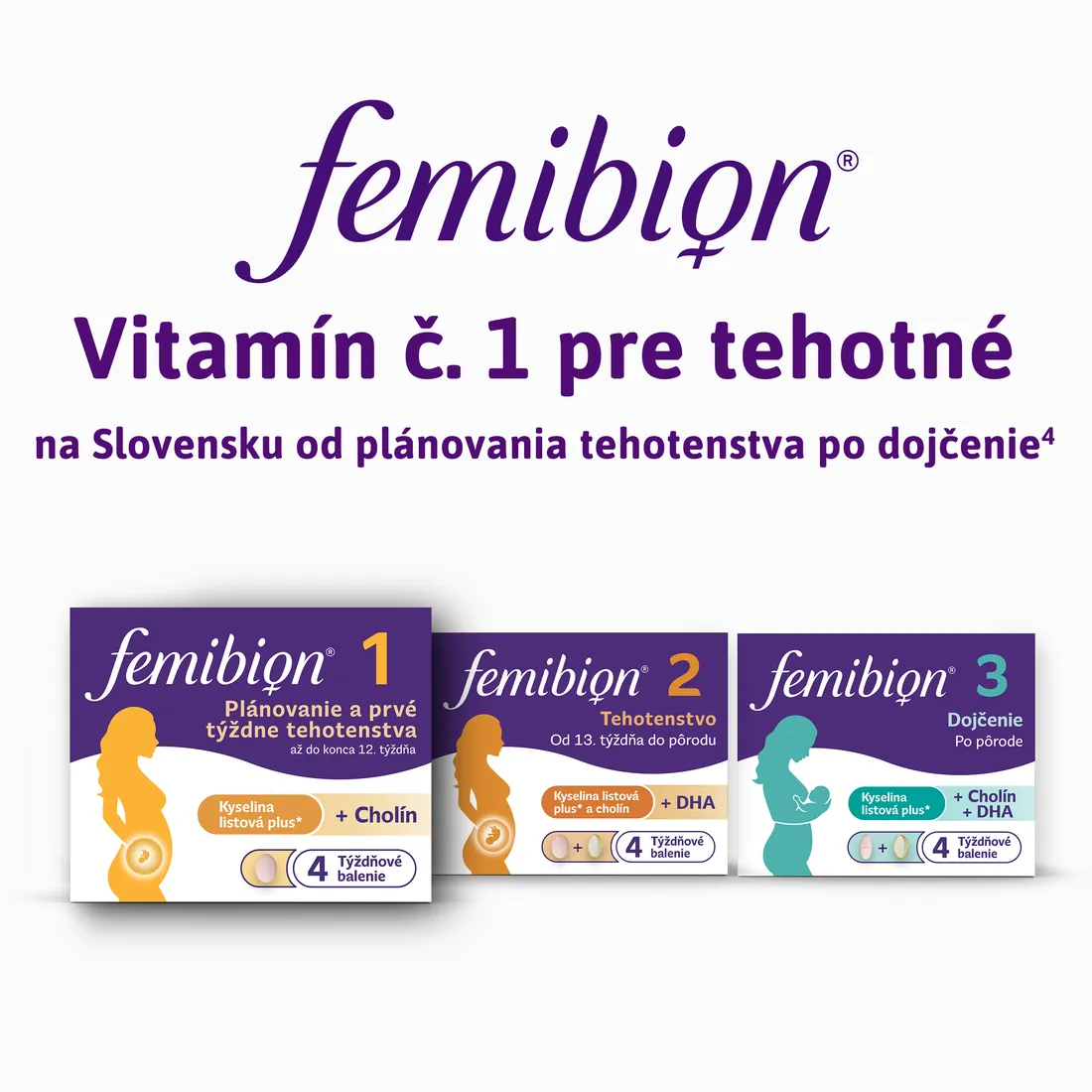 Femibion 1 Plánovanie a prvé týždne tehotenstva, 56 tbl 1×56 tbl, výživový doplnok