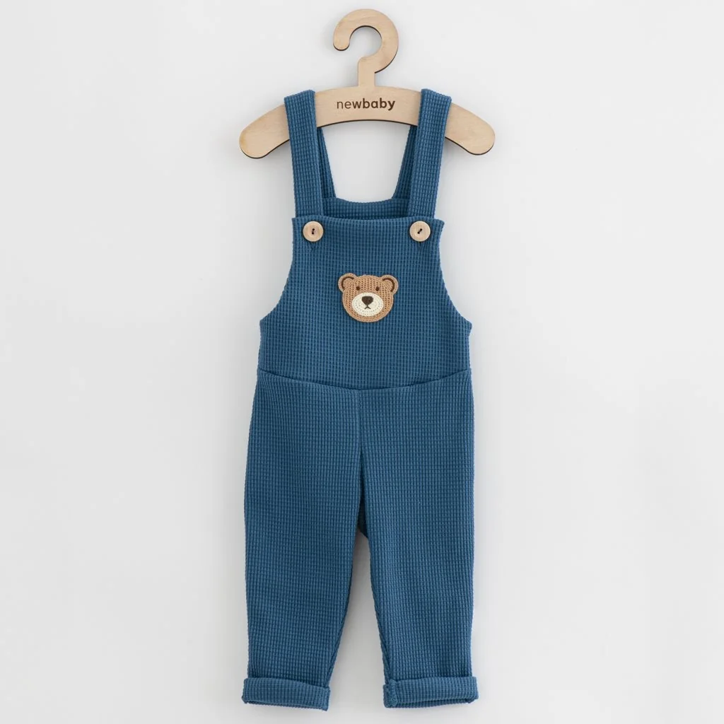 Dojčenské zahradníčky New Baby Luxury clothing Oliver modré 68 