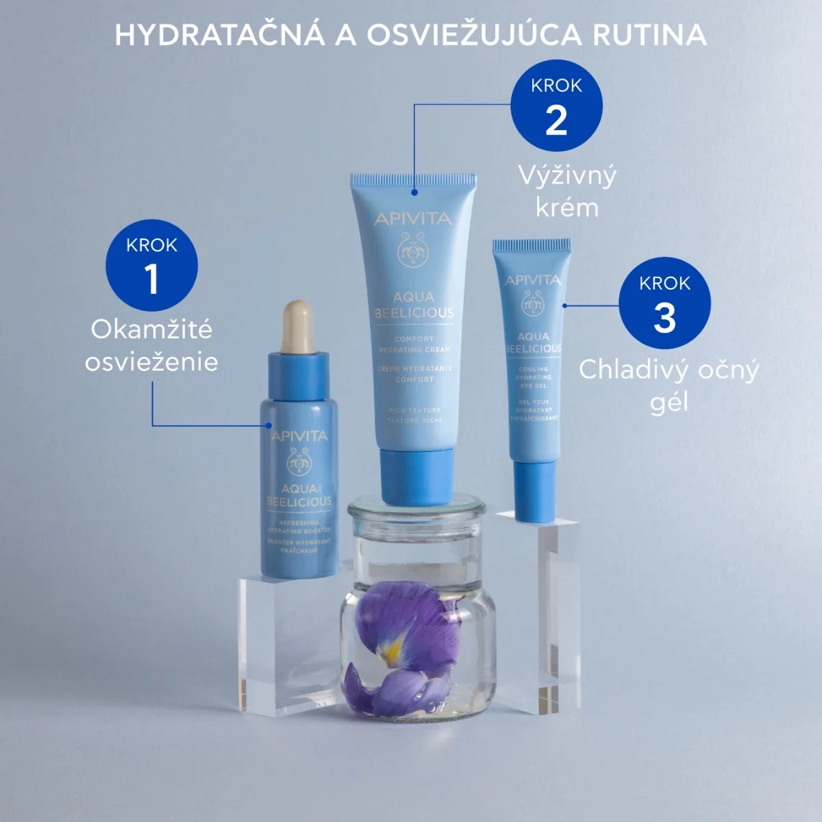 APIVITA Aqua Beelicious Comfort Cream , 40ml 1×40 ml, výživný hydratačný krém