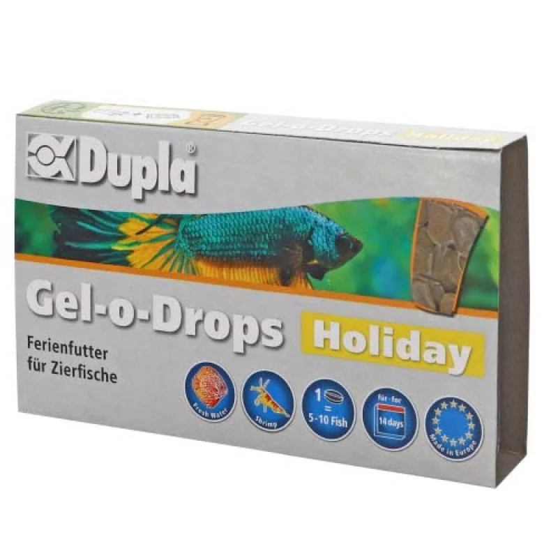 DUPLA Gel-o-Drops-Holiday dovolenkové gélové krmivo pre okrasné ryby 6x5g 