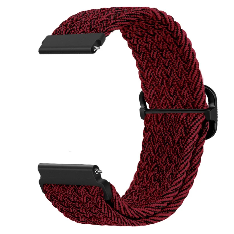 BStrap Braid Nylon remienok na Xiaomi Amazfit GTR Mini red black