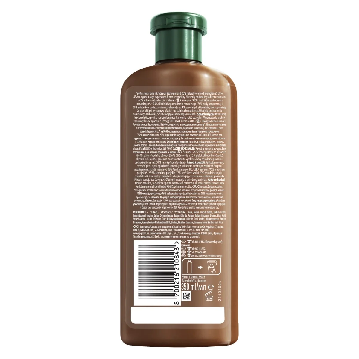 Herbal Essences šampón Core Coconut 350ML 1×350 ml, šampón na vlasy