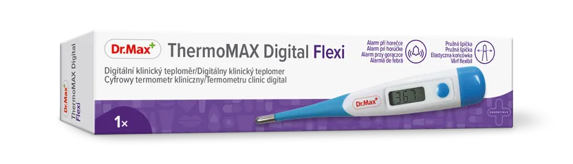 Dr. Max ThermoMAX Digital Flexi 1×1 ks, s pružnou špičkou