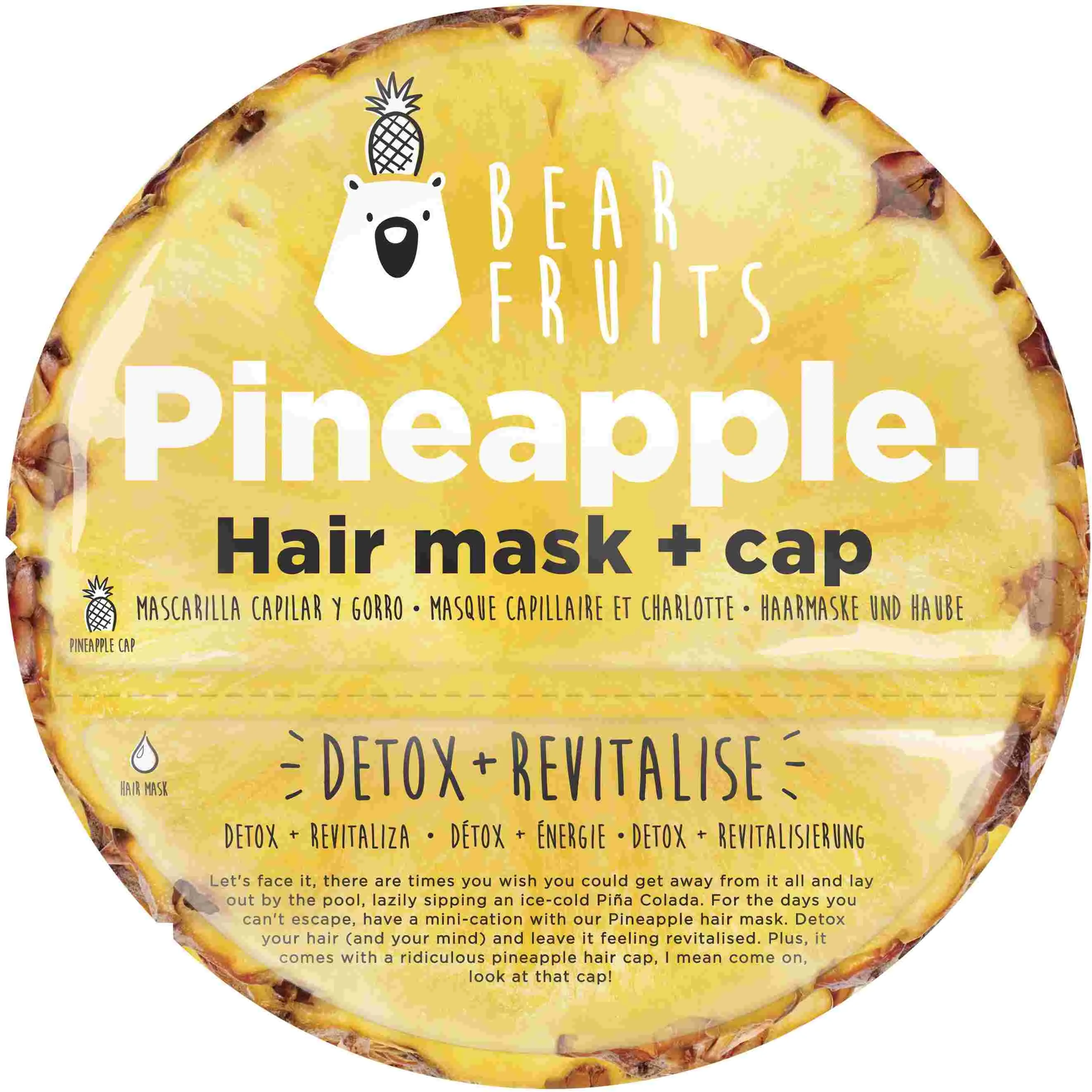 Bear Fruits Maska 20ml Pineapplet 1×20ml, mask na vlasy