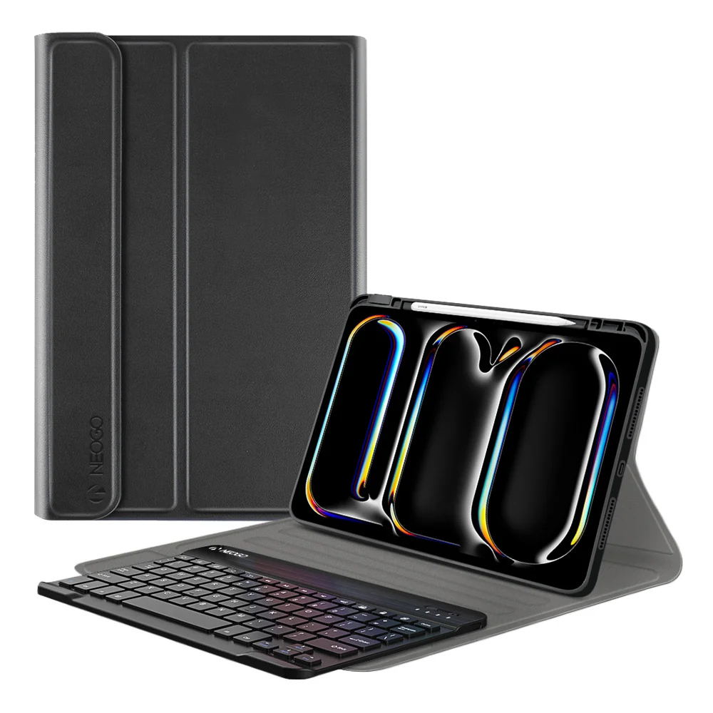 NEOGO Smart Cover Keyboard puzdro na iPad Pro 11'' 2024 čierne