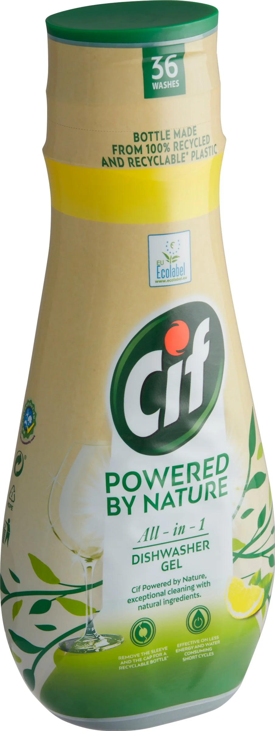 Cif All in 1 Nature Gél do umývačky riadu 1×640 ml, gél do umývačky