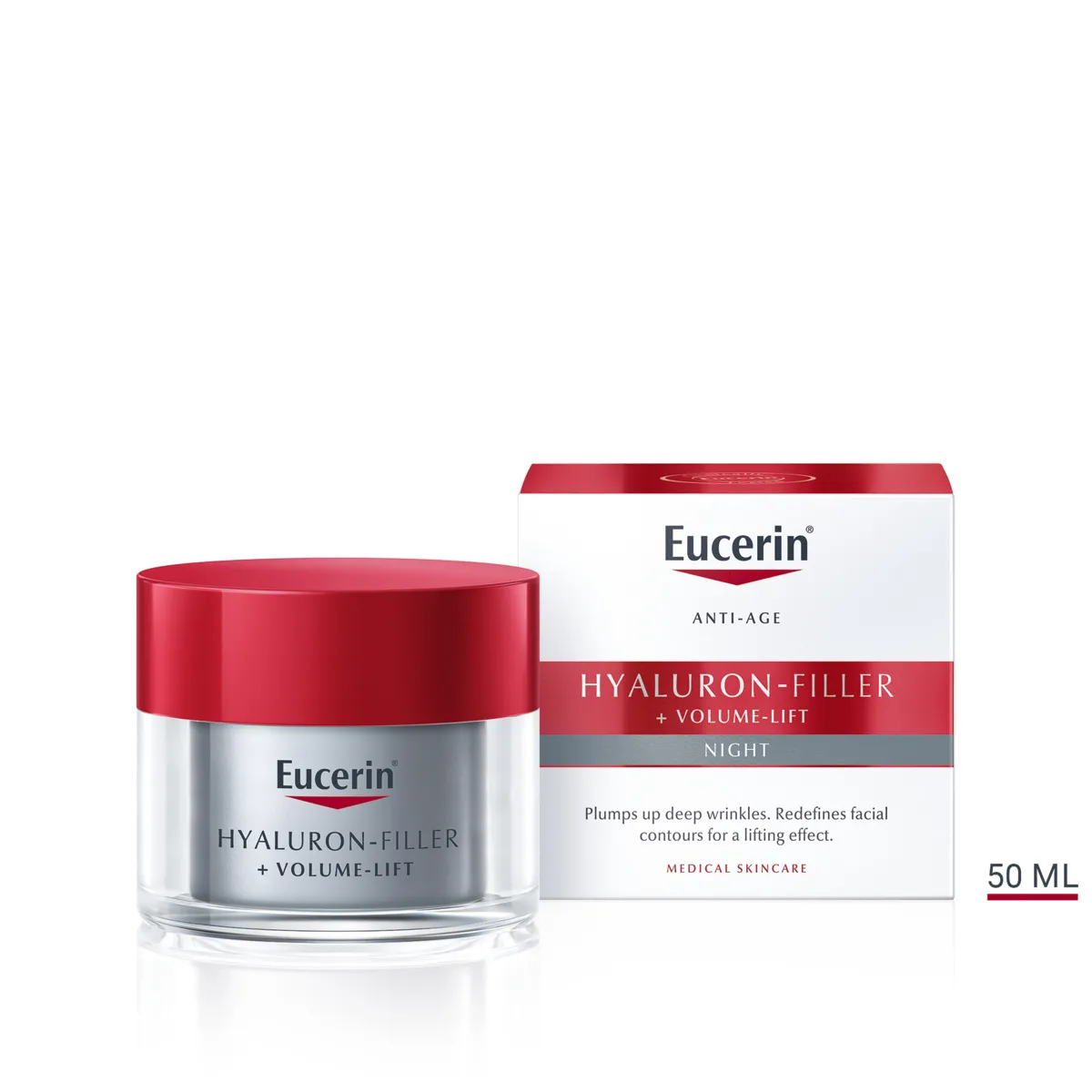 Eucerin HYALURON-FILLER+Volume-Lift Nočný krém 1×50 ml, Anti-Age